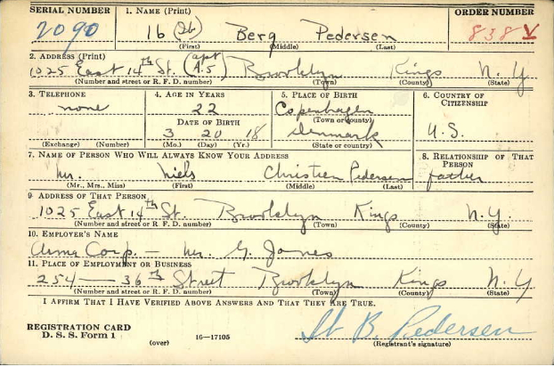 Niels Chr. Pedersens WW2